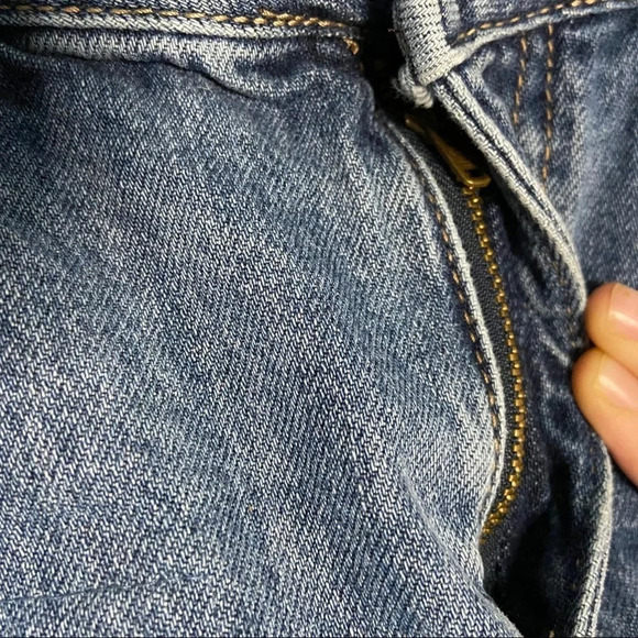 Mini Skirt Denim Jean Micro Skirt Denim Summer Distressed Deconstructed Size 7 - Picture 9 of 9